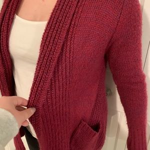 Very cozy plum sweater from “Element”